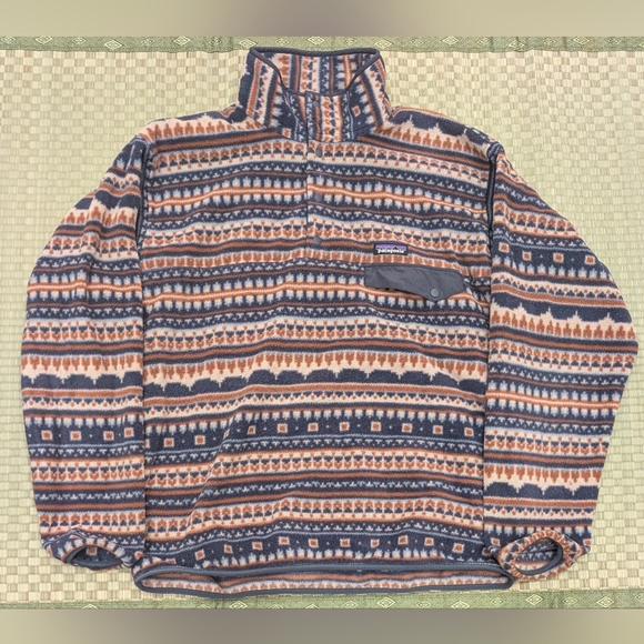 RARE Patagonia Synchilla Snap-T Fleece Jacket Cottage Isle El Cap Men's Size L